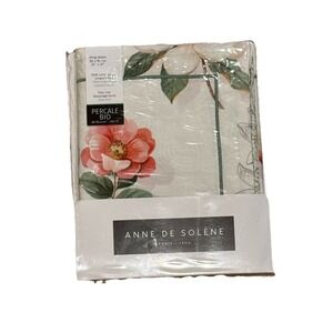 NEW Anne De Solene Perle Villandry Percale ONE King Pillow Sham 22x37